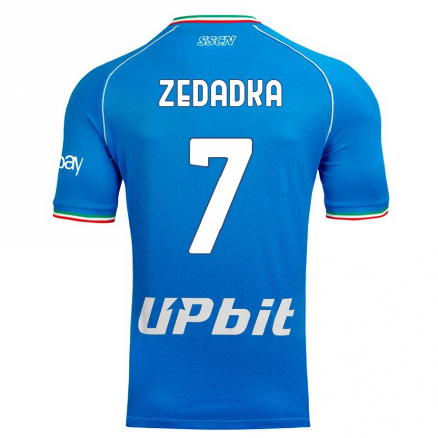 Hombre Fútbol Camiseta Karim Zedadka #7 Cielo Azul 1ª Equipación 2023/24 México