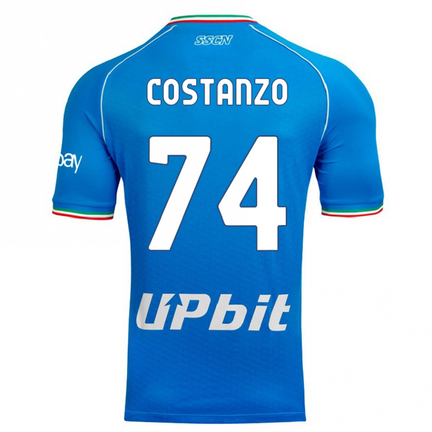 Hombre Fútbol Camiseta Davide Costanzo #74 Cielo Azul 1ª Equipación 2023/24 México