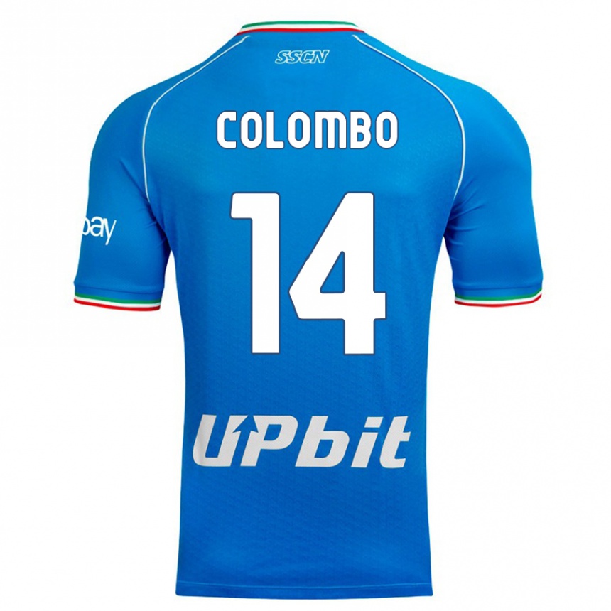 Hombre Fútbol Camiseta Sofia Colombo #14 Cielo Azul 1ª Equipación 2023/24 México