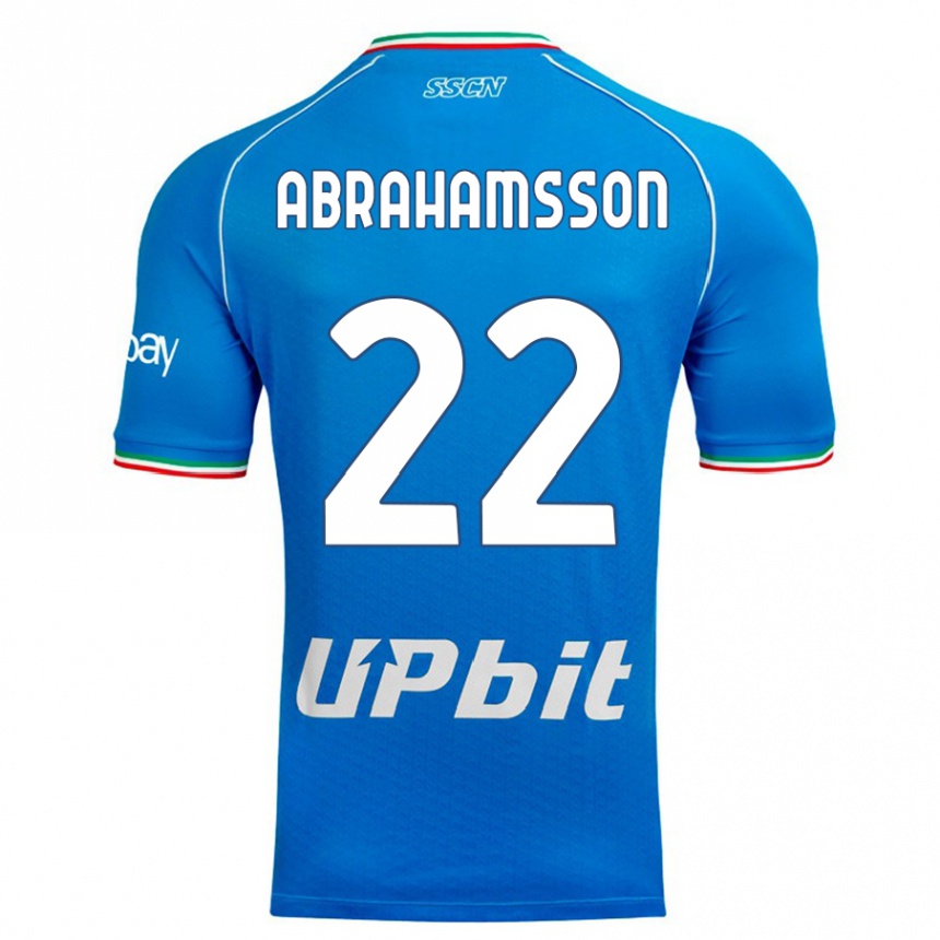 Hombre Fútbol Camiseta Sejde Abrahamsson #22 Cielo Azul 1ª Equipación 2023/24 México