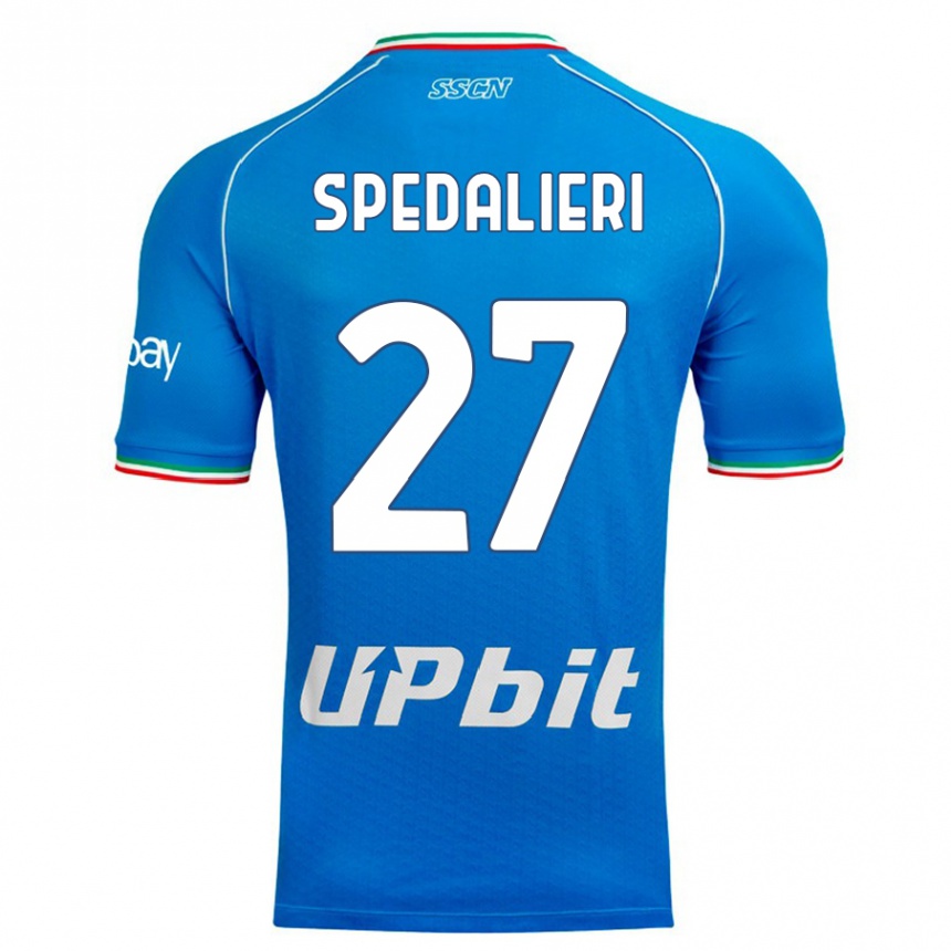 Hombre Fútbol Camiseta Johnatan Andrea Spedalieri #27 Cielo Azul 1ª Equipación 2023/24 México