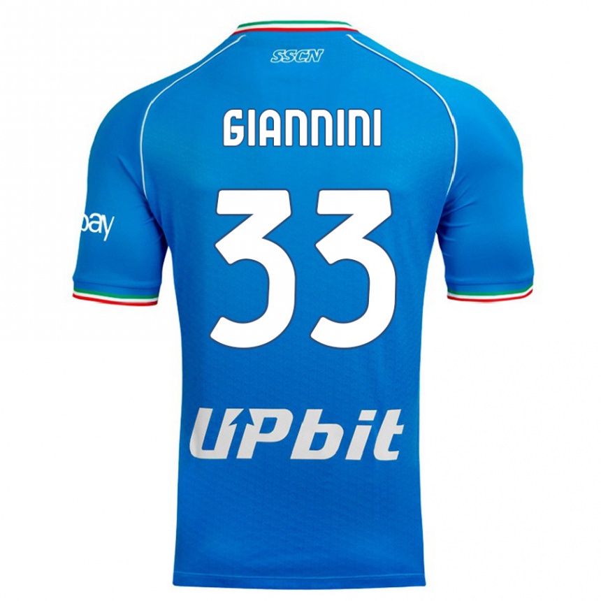 Hombre Fútbol Camiseta Enrico Giannini #33 Cielo Azul 1ª Equipación 2023/24 México