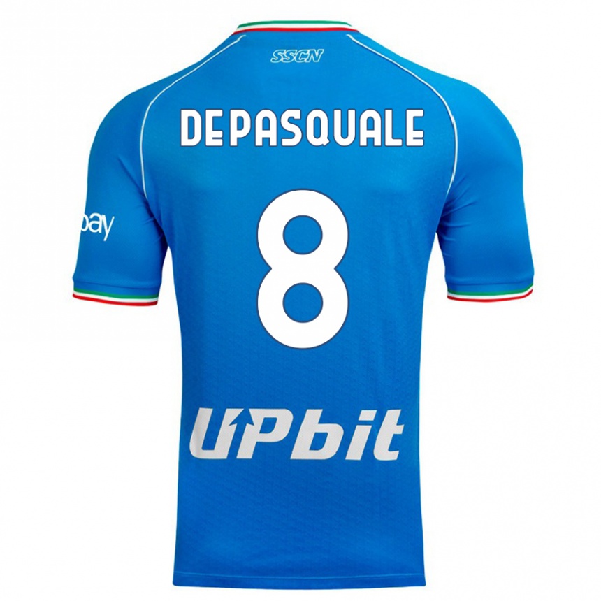 Hombre Fútbol Camiseta Dylan De Pasquale #8 Cielo Azul 1ª Equipación 2023/24 México