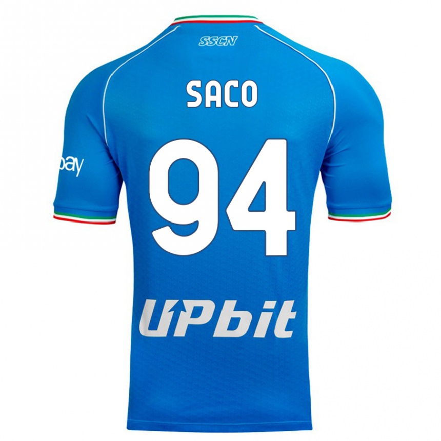 Hombre Fútbol Camiseta Coli Saco #94 Cielo Azul 1ª Equipación 2023/24 México