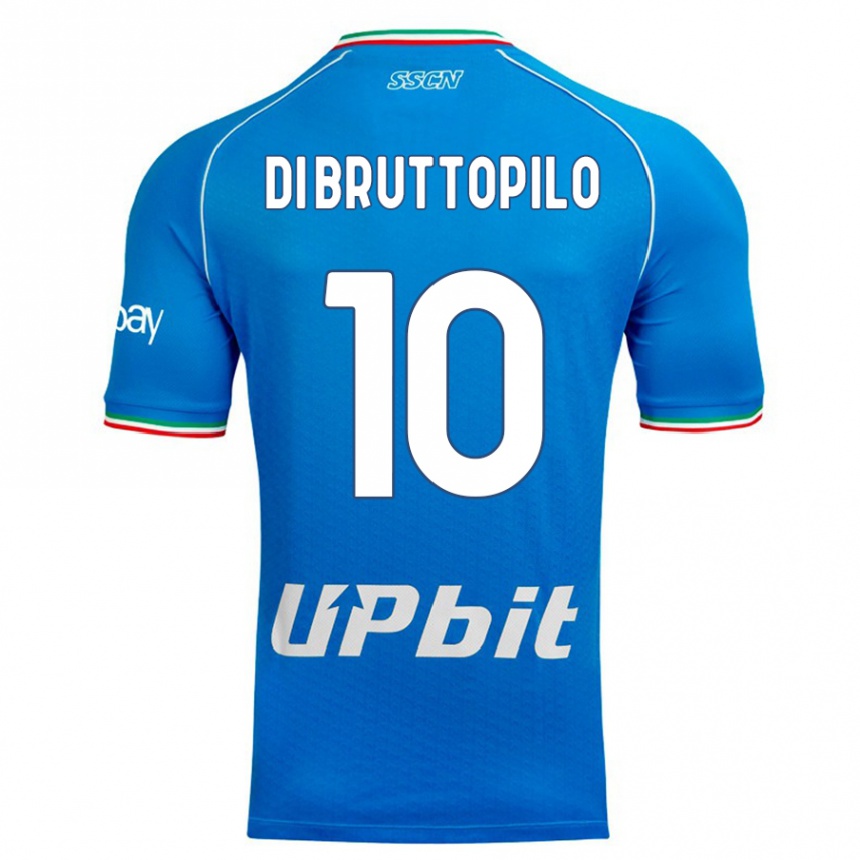 Hombre Fútbol Camiseta Giuseppe Ambrosino Di Bruttopilo #10 Cielo Azul 1ª Equipación 2023/24 México