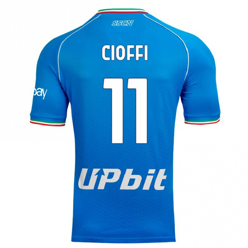 Hombre Fútbol Camiseta Antonio Cioffi #11 Cielo Azul 1ª Equipación 2023/24 México