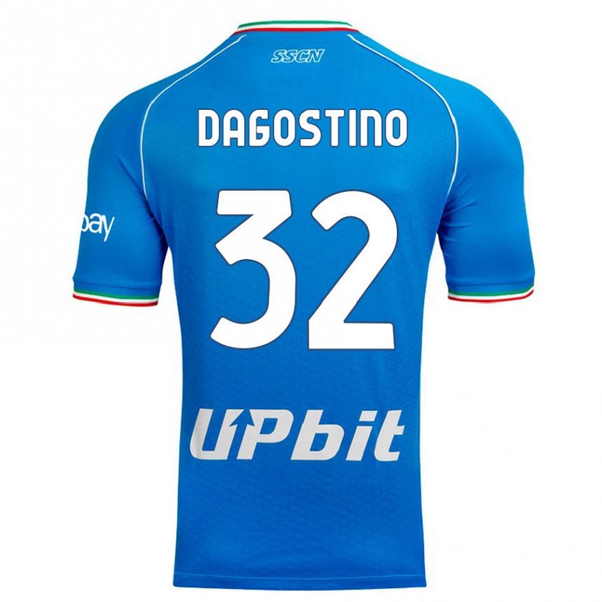 Hombre Fútbol Camiseta Giuseppe Dagostino #32 Cielo Azul 1ª Equipación 2023/24 México