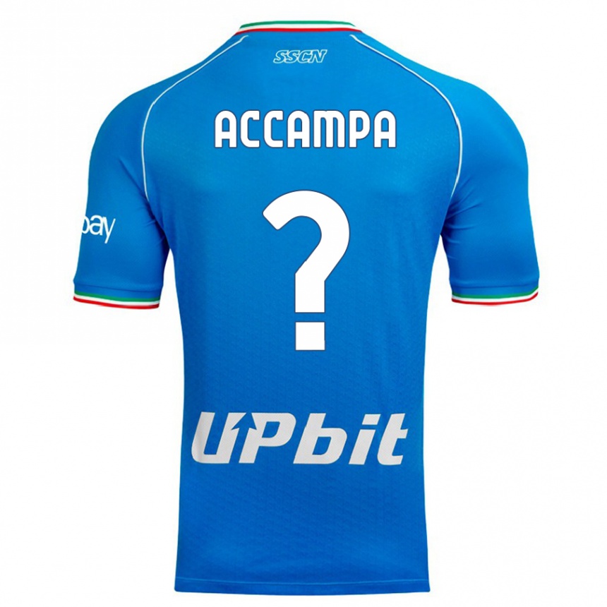 Hombre Fútbol Camiseta Davide Accampa #0 Cielo Azul 1ª Equipación 2023/24 México