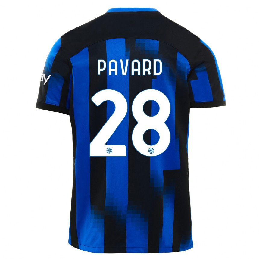 Hombre Fútbol Camiseta Benjamin Pavard #28 Azul Negro 1ª Equipación 2023/24 México
