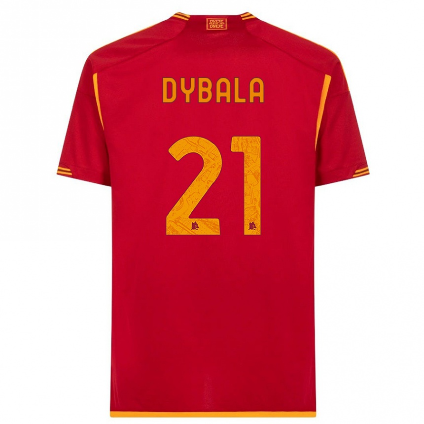 Hombre Fútbol Camiseta Paulo Dybala #21 Rojo 1ª Equipación 2023/24 México