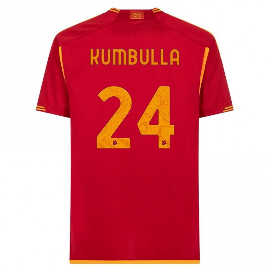 Hombre Fútbol Camiseta Marash Kumbulla #24 Rojo 1ª Equipación 2023/24 México