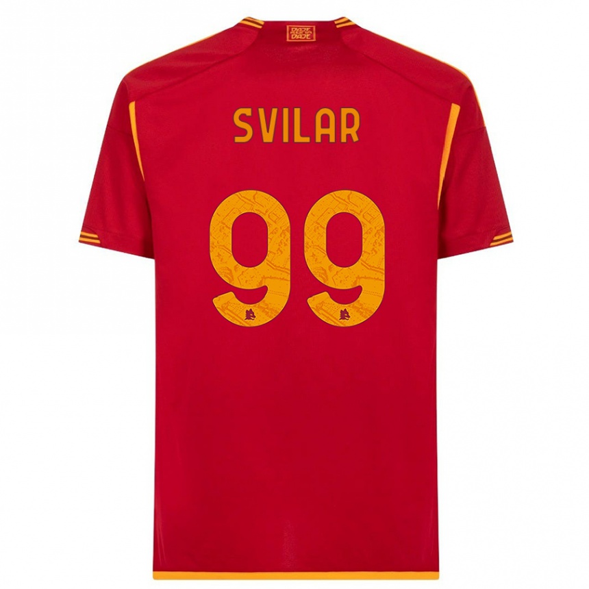 Hombre Fútbol Camiseta Mile Svilar #99 Rojo 1ª Equipación 2023/24 México