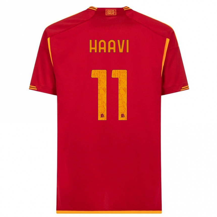 Hombre Fútbol Camiseta Emilie Haavi #11 Rojo 1ª Equipación 2023/24 México