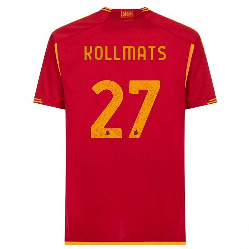 Hombre Fútbol Camiseta Beata Kollmats #27 Rojo 1ª Equipación 2023/24 México