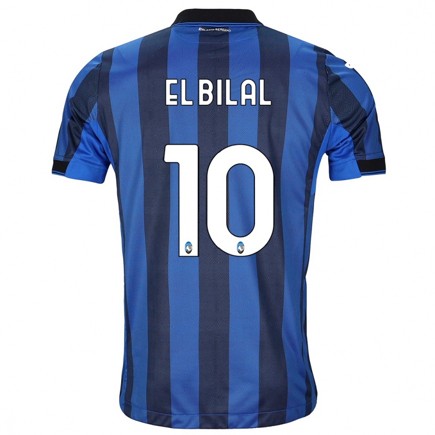 Hombre Fútbol Camiseta El Bilal Touré #10 Azul Negro 1ª Equipación 2023/24 México