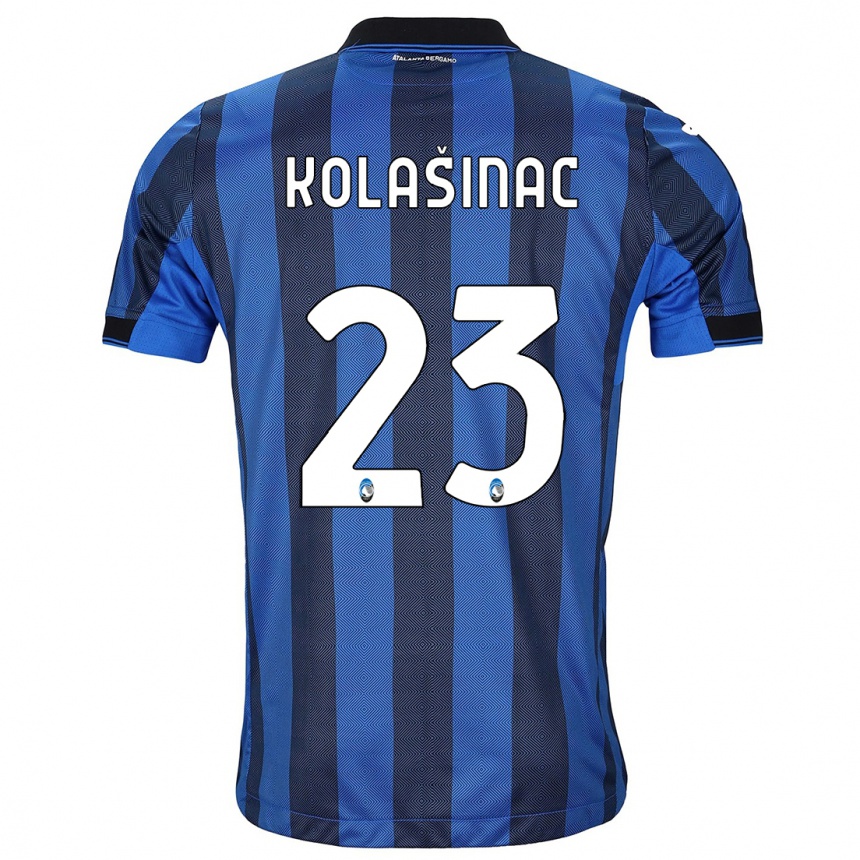 Hombre Fútbol Camiseta Sead Kolasinac #23 Azul Negro 1ª Equipación 2023/24 México