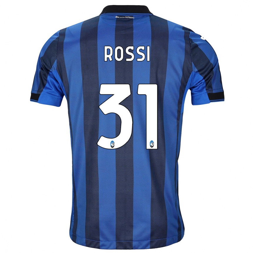 Hombre Fútbol Camiseta Francesco Rossi #31 Azul Negro 1ª Equipación 2023/24 México