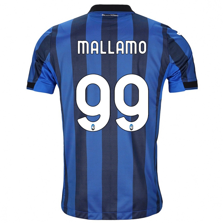 Hombre Fútbol Camiseta Alessandro Mallamo #99 Azul Negro 1ª Equipación 2023/24 México