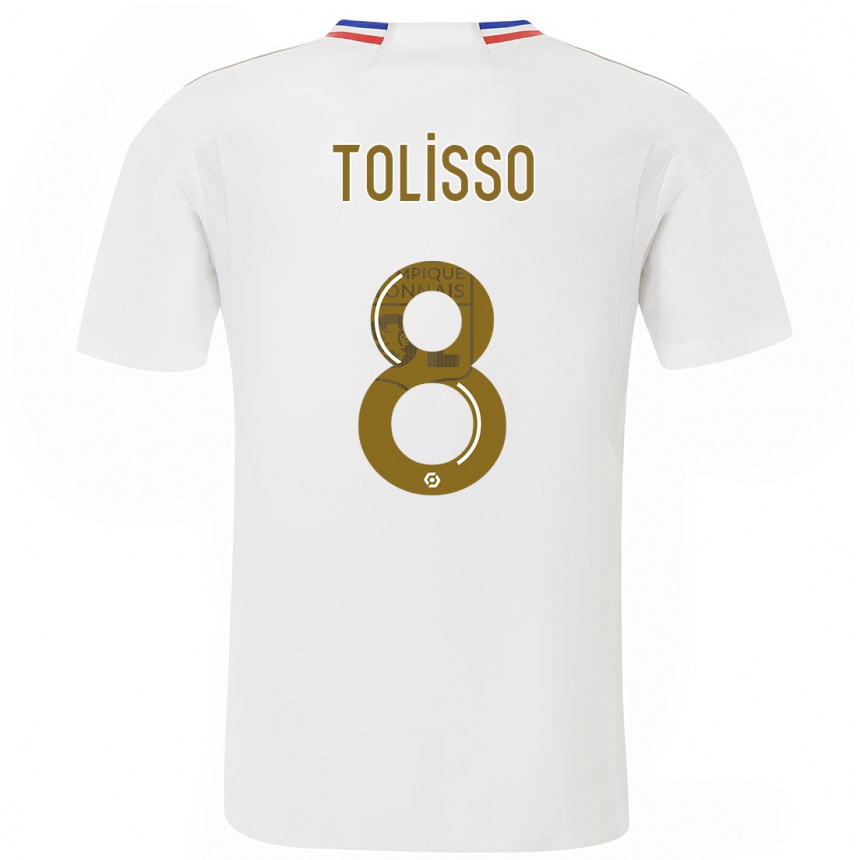 Hombre Fútbol Camiseta Corentin Tolisso #8 Blanco 1ª Equipación 2023/24 México