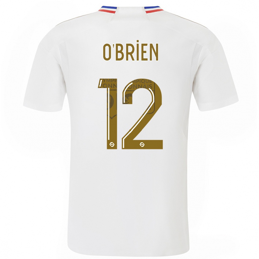 Hombre Fútbol Camiseta Jake O'brien #12 Blanco 1ª Equipación 2023/24 México