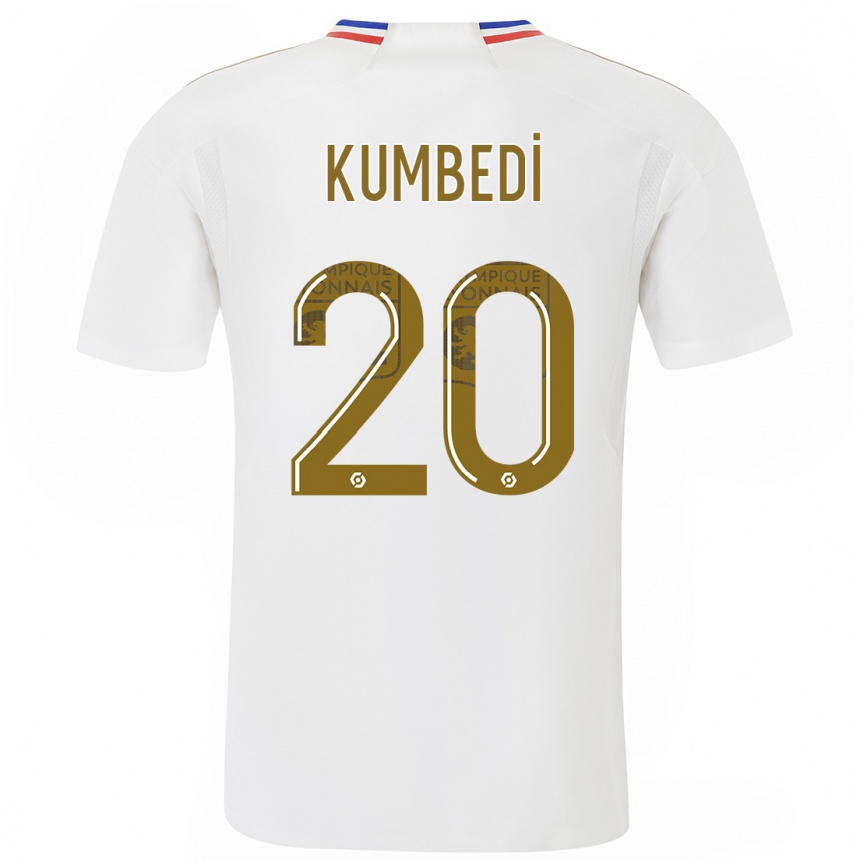 Hombre Fútbol Camiseta Saël Kumbedi #20 Blanco 1ª Equipación 2023/24 México