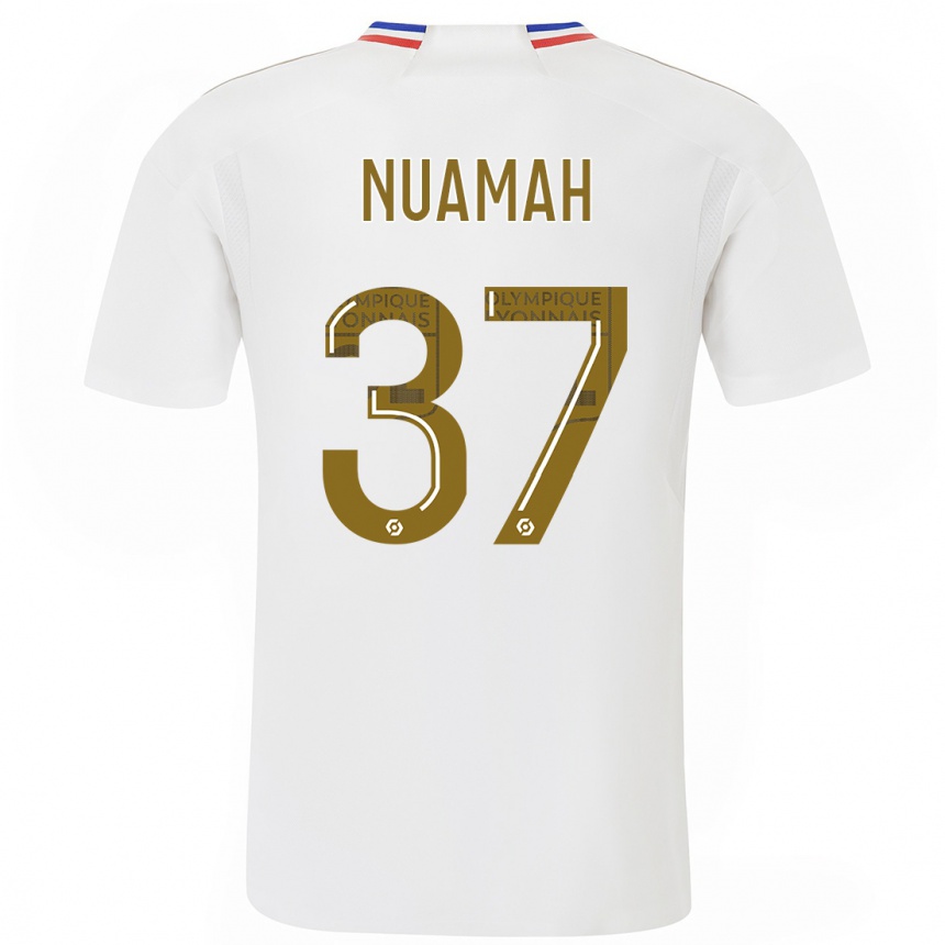 Hombre Fútbol Camiseta Ernest Nuamah #37 Blanco 1ª Equipación 2023/24 México