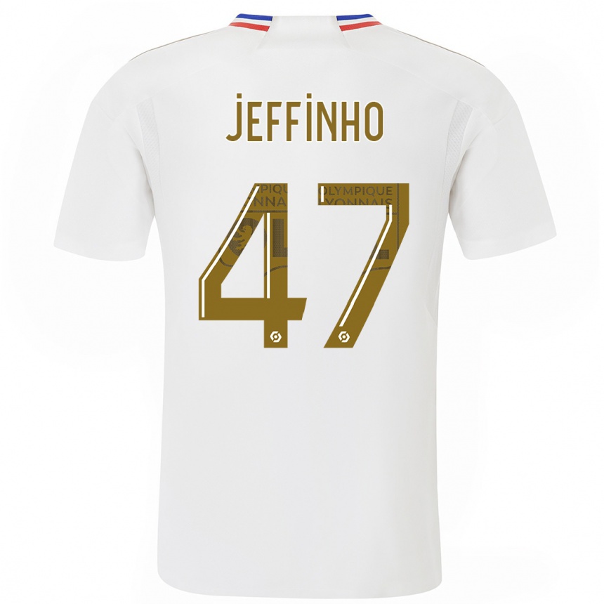 Hombre Fútbol Camiseta Jeffinho #47 Blanco 1ª Equipación 2023/24 México