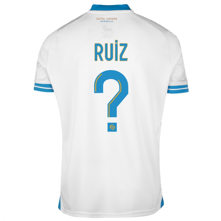 Hombre Fútbol Camiseta Pedro Ruiz #0 Blanco 1ª Equipación 2023/24 México