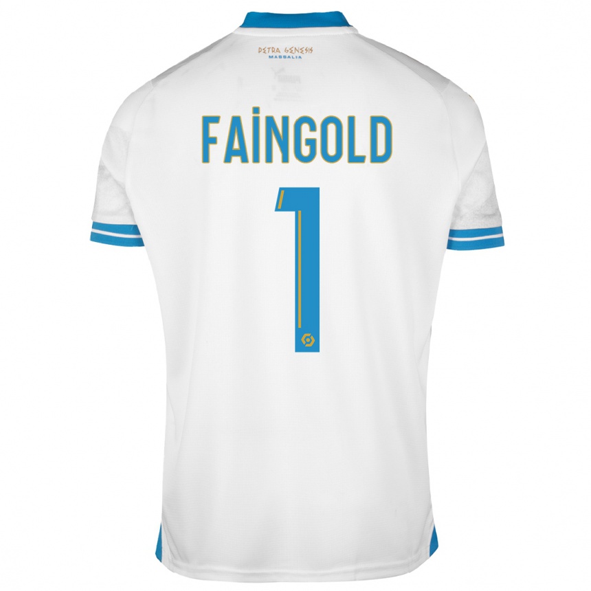 Hombre Fútbol Camiseta Abbie Faingold #1 Blanco 1ª Equipación 2023/24 México