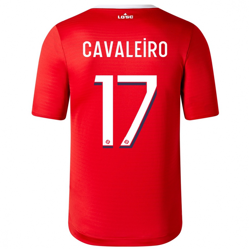 Hombre Fútbol Camiseta Ivan Cavaleiro #17 Rojo 1ª Equipación 2023/24 México