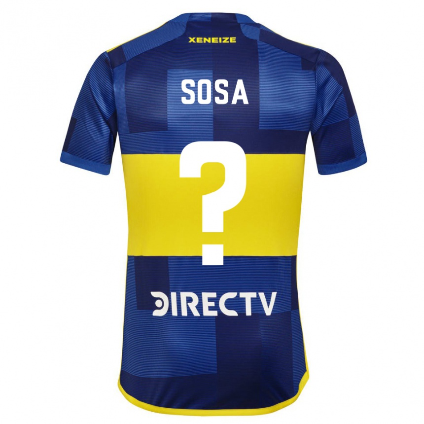 Hombre Fútbol Camiseta Fabio Sosa #0 Azul Oscuro Amarillo 1ª Equipación 2023/24 México