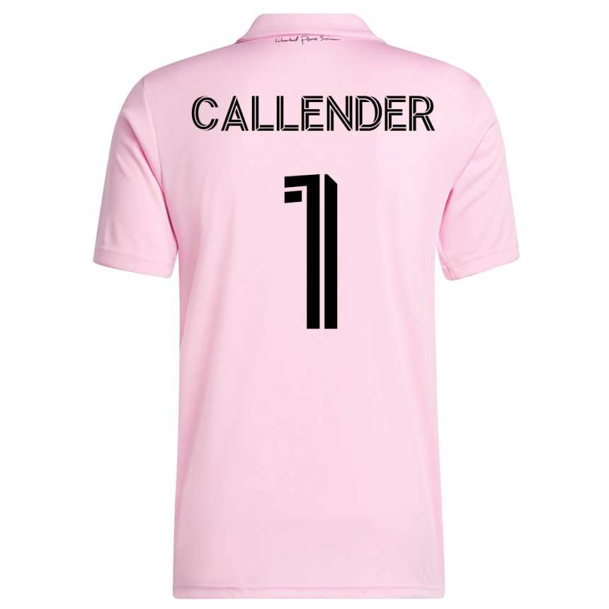 Hombre Fútbol Camiseta Drake Callender #1 Rosa 1ª Equipación 2023/24 México
