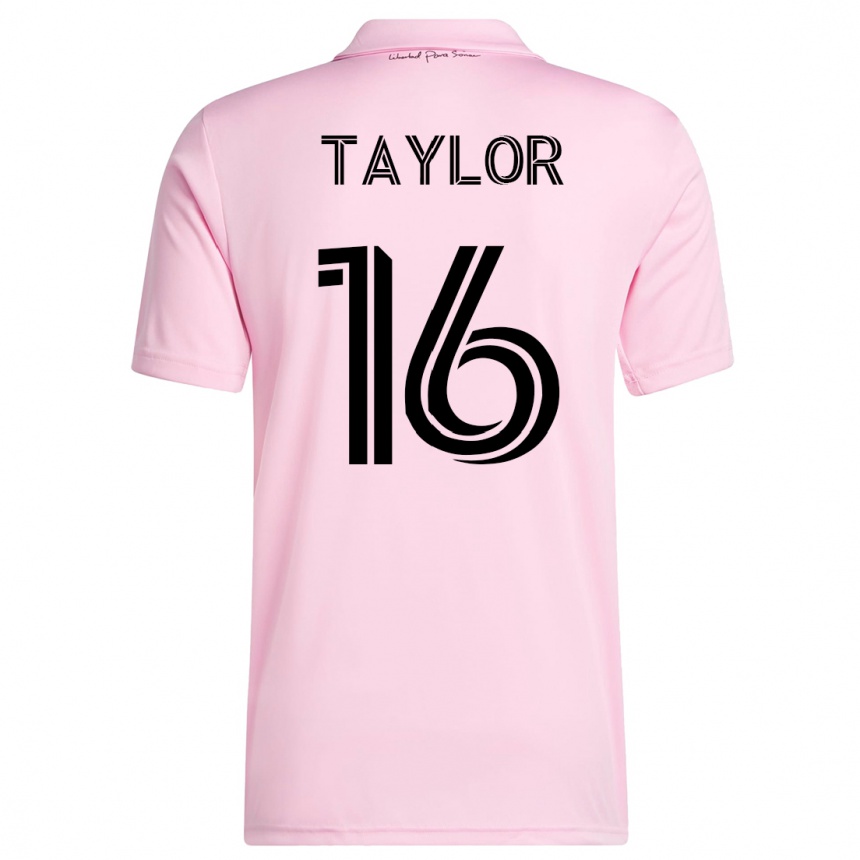 Hombre Fútbol Camiseta Robert Taylor #16 Rosa 1ª Equipación 2023/24 México