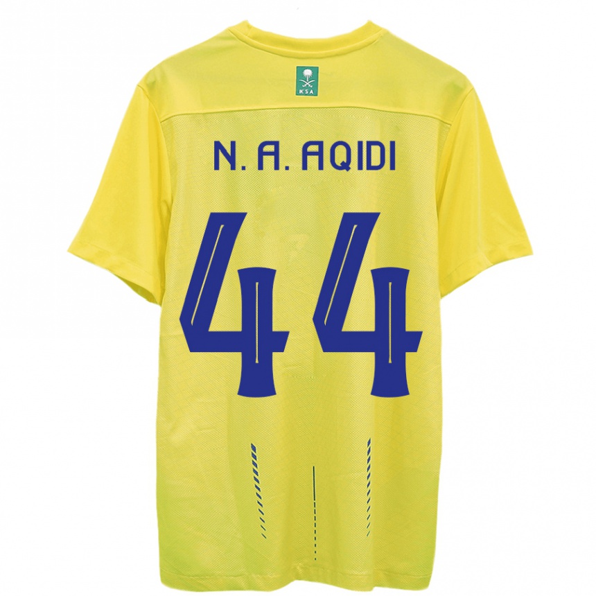 Hombre Fútbol Camiseta Nawaf Al-Aqidi #44 Amarillo 1ª Equipación 2023/24 México