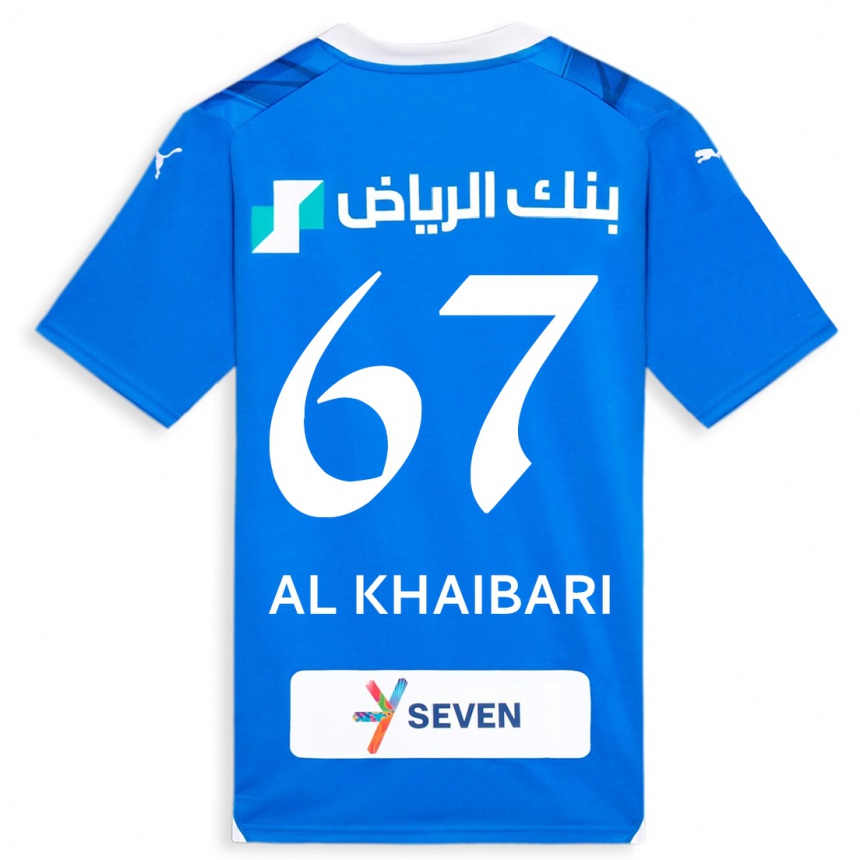 Hombre Fútbol Camiseta Mohammed Al-Khaibari #67 Azul 1ª Equipación 2023/24 México