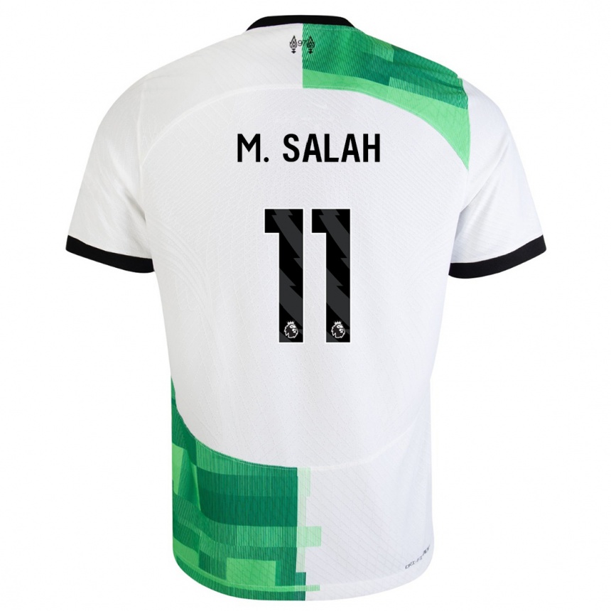 Hombre Fútbol Camiseta Mohamed Salah #11 Blanco Verde 2ª Equipación 2023/24 México