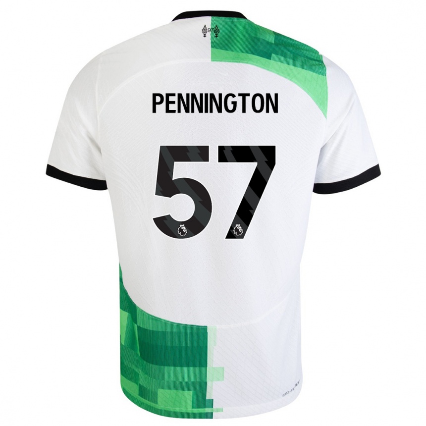 Hombre Fútbol Camiseta Cody Pennington #57 Blanco Verde 2ª Equipación 2023/24 México