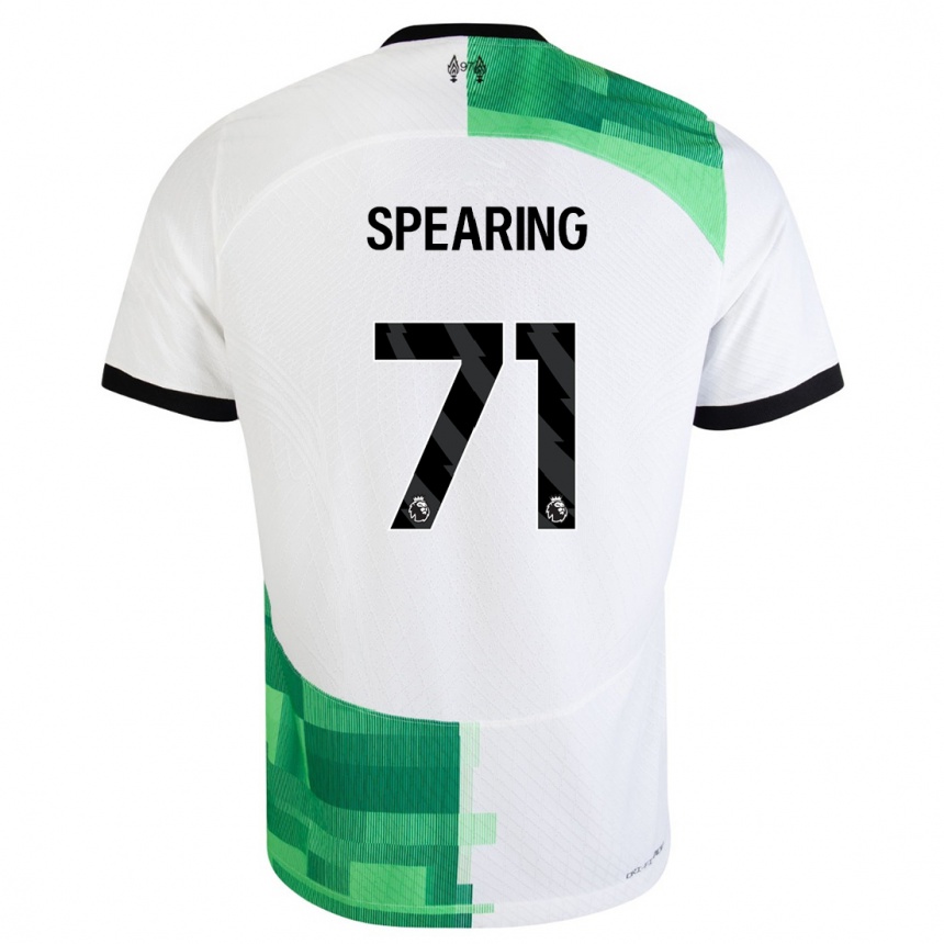 Hombre Fútbol Camiseta Jay Spearing #71 Blanco Verde 2ª Equipación 2023/24 México