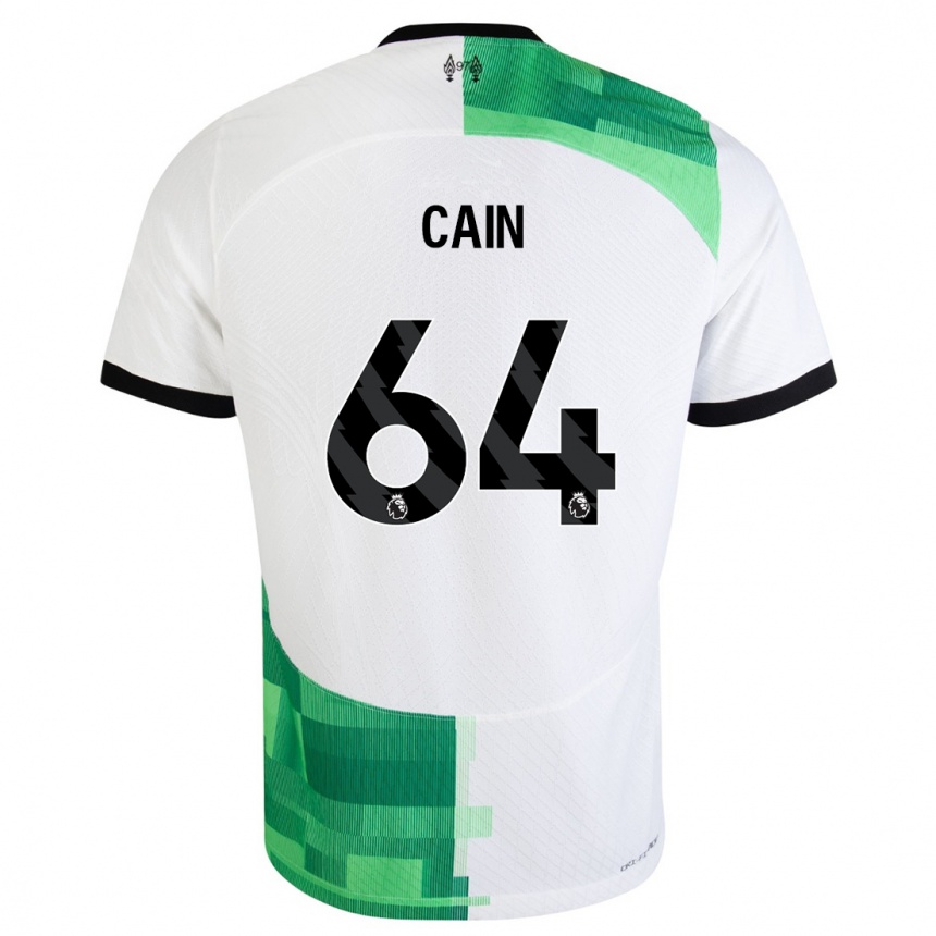 Hombre Fútbol Camiseta Jake Cain #64 Blanco Verde 2ª Equipación 2023/24 México