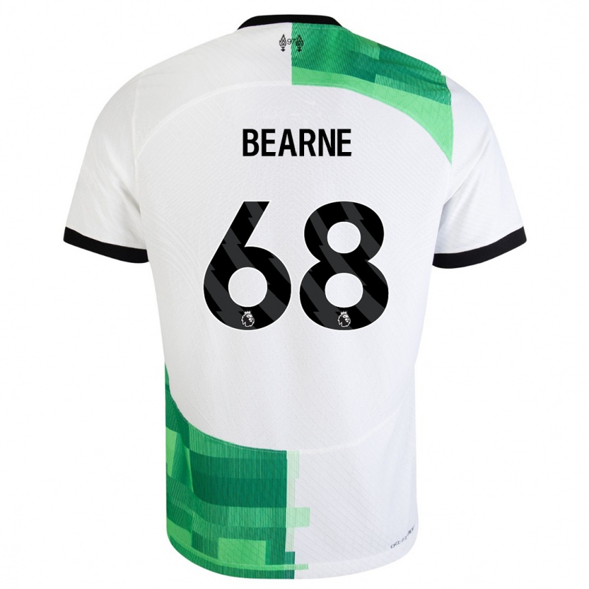 Hombre Fútbol Camiseta Jack Bearne #68 Blanco Verde 2ª Equipación 2023/24 México