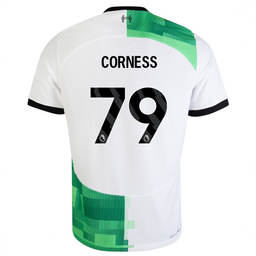 Hombre Fútbol Camiseta Dominic Corness #79 Blanco Verde 2ª Equipación 2023/24 México