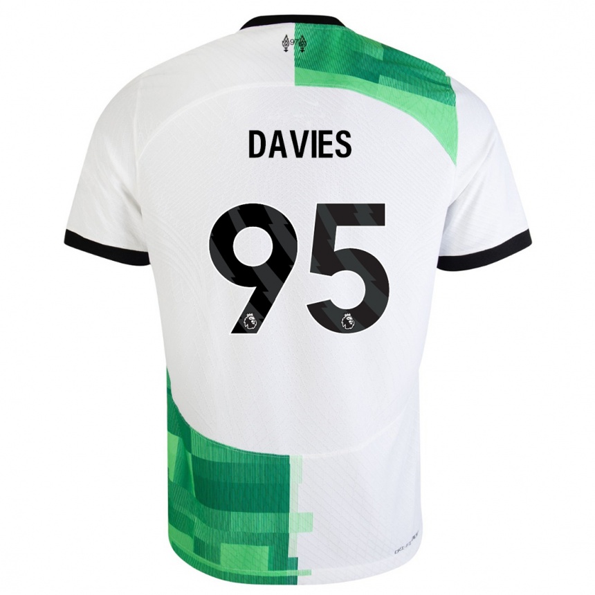 Hombre Fútbol Camiseta Harvey Davies #95 Blanco Verde 2ª Equipación 2023/24 México