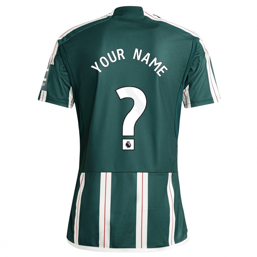 Hombre Fútbol Camiseta Su Nombre #0 Verde Oscuro 2ª Equipación 2023/24 México
