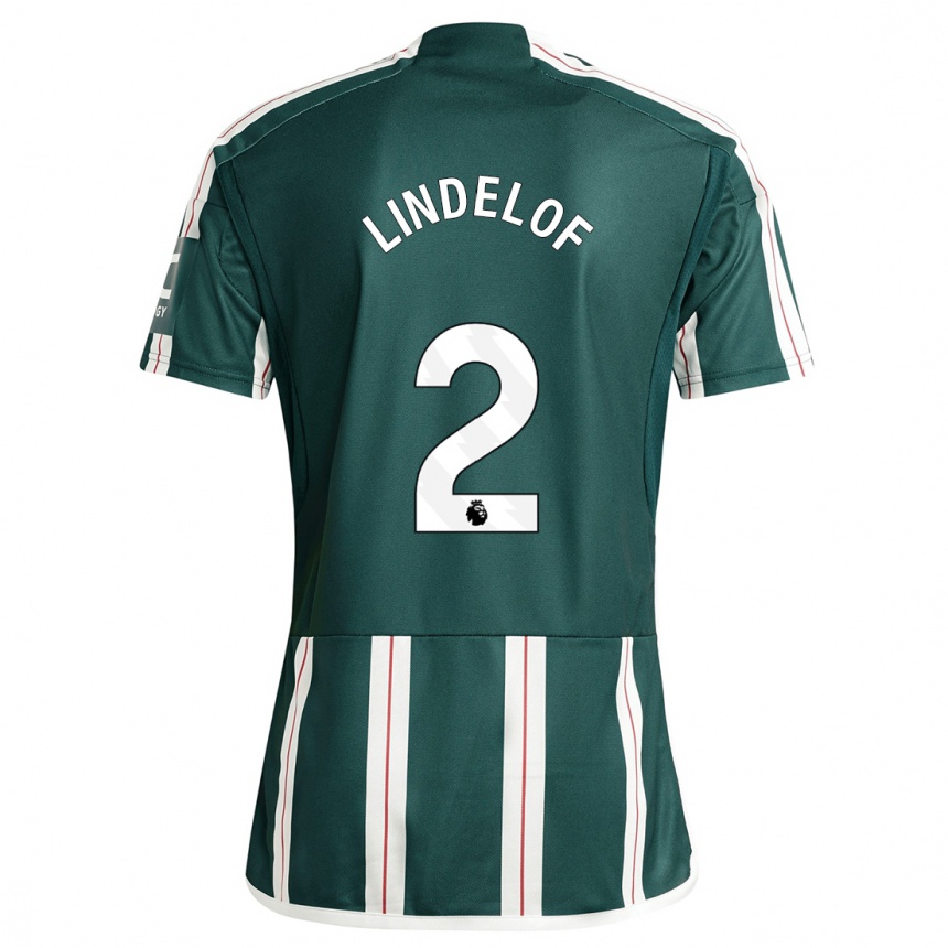 Hombre Fútbol Camiseta Victor Lindelof #2 Verde Oscuro 2ª Equipación 2023/24 México