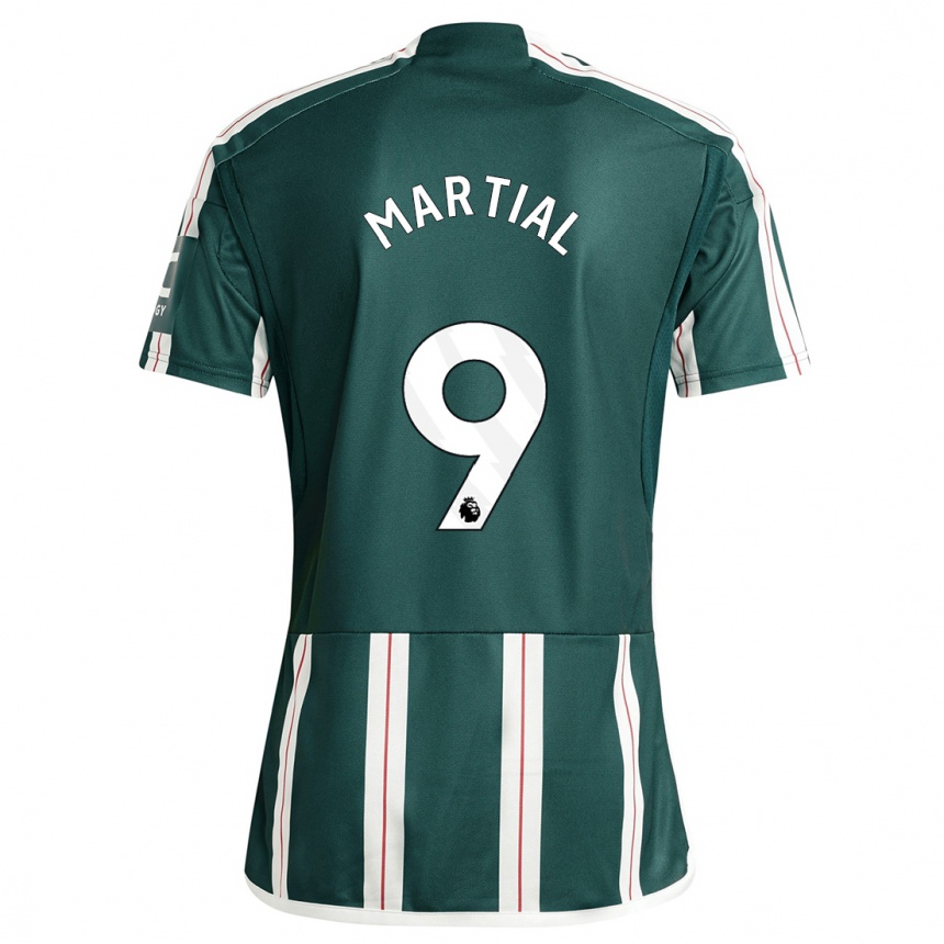 Hombre Fútbol Camiseta Anthony Martial #9 Verde Oscuro 2ª Equipación 2023/24 México