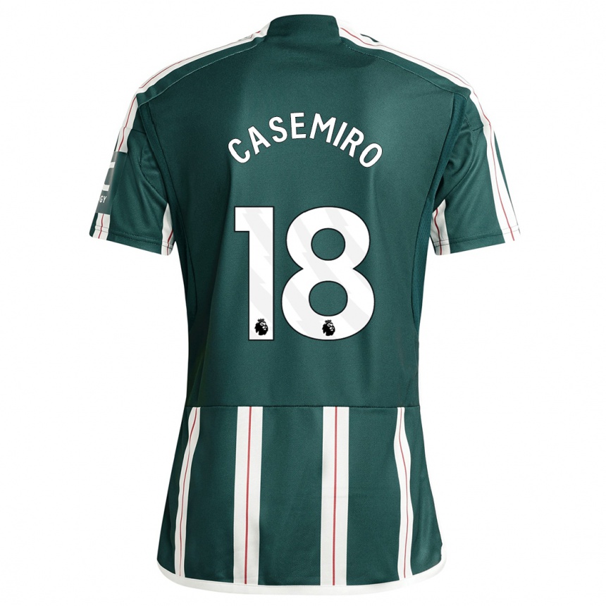 Hombre Fútbol Camiseta Casemiro #18 Verde Oscuro 2ª Equipación 2023/24 México