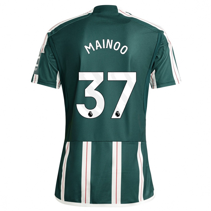 Hombre Fútbol Camiseta Kobbie Mainoo #37 Verde Oscuro 2ª Equipación 2023/24 México