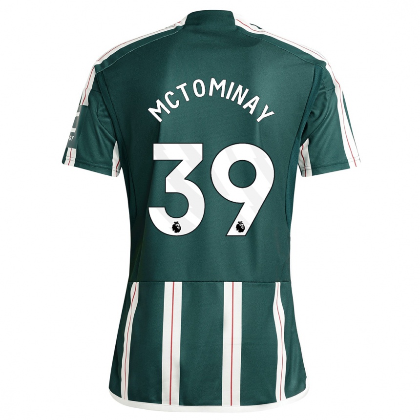 Hombre Fútbol Camiseta Scott Mctominay #39 Verde Oscuro 2ª Equipación 2023/24 México