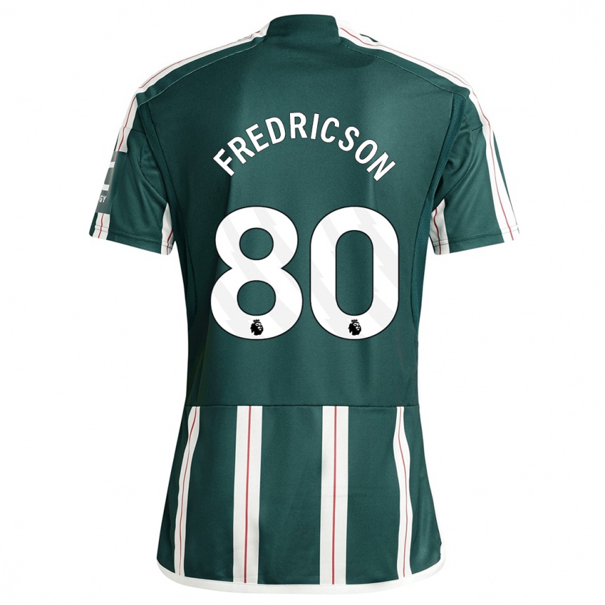 Hombre Fútbol Camiseta Tyler Fredricson #80 Verde Oscuro 2ª Equipación 2023/24 México