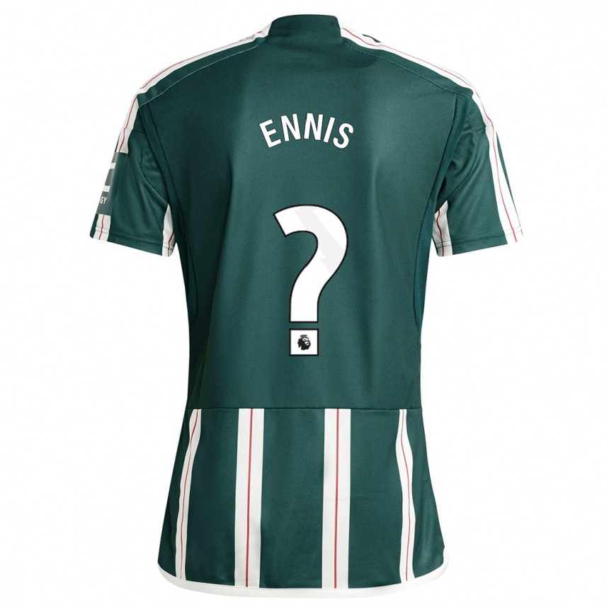 Hombre Fútbol Camiseta Ethan Ennis #0 Verde Oscuro 2ª Equipación 2023/24 México